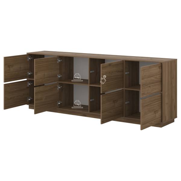 Dressoir KANA walnoothouten look
