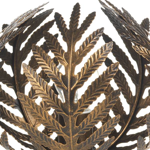 Tischleuchte Felce Eisen - 1-flammig - Braun