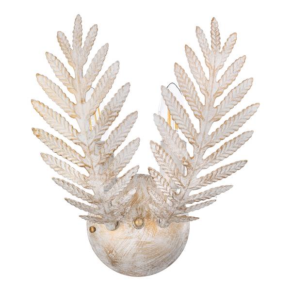 Wandlamp Felce ijzer - 2-lichts - wit