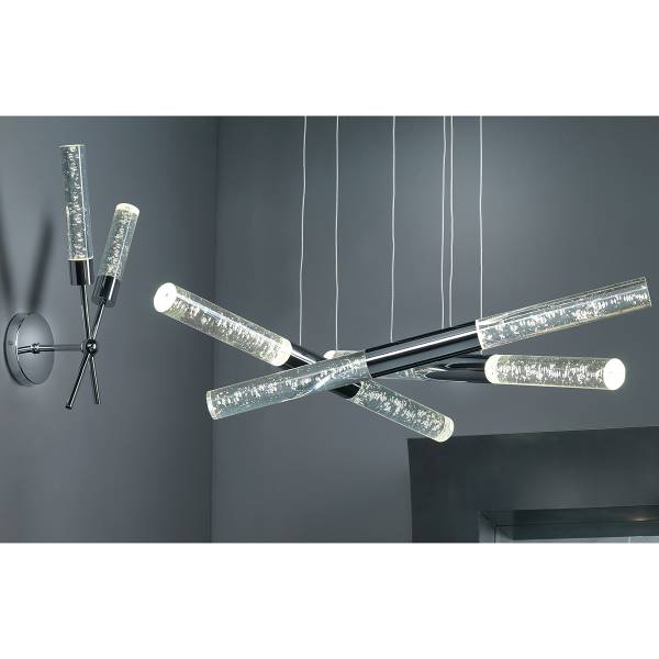Pendelleuchte Bubbles PVC / Eisen - 6-flammig