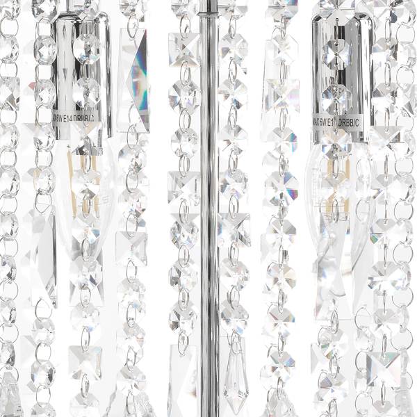 Tischleuchte Laila satiniertes Glas / Eisen - 2-flammig