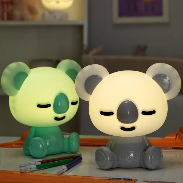Tischleuchte Koala PVC - 1-flammig - Babyblau