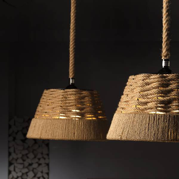 Hanglamp Coen rotan - 1-lichts