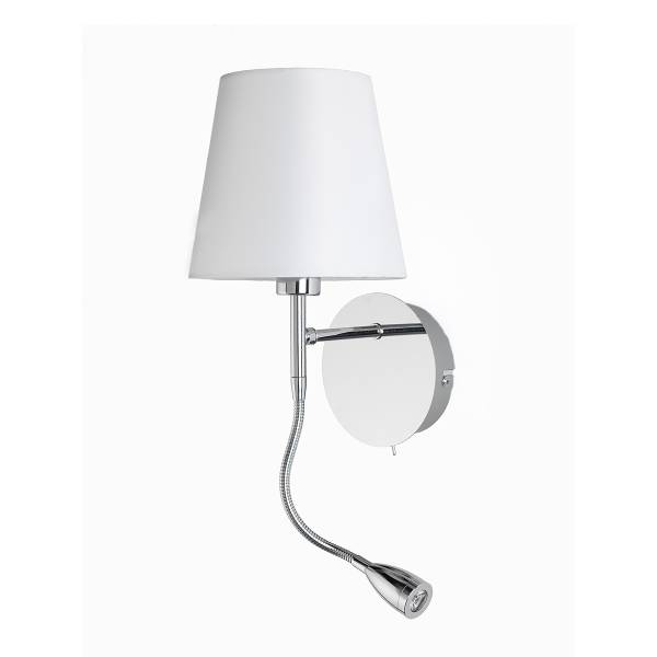 Wandlamp Bed Rotonda katoen/ijzer - 1-lichts