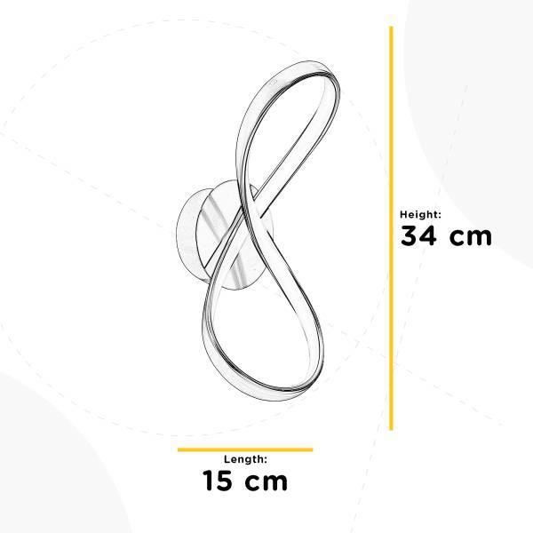 Wandleuchte Infinity Eisen - 1-flammig