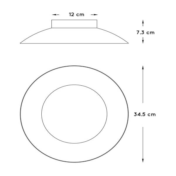 Deckenleuchte Foskal Eisen - Schwarz