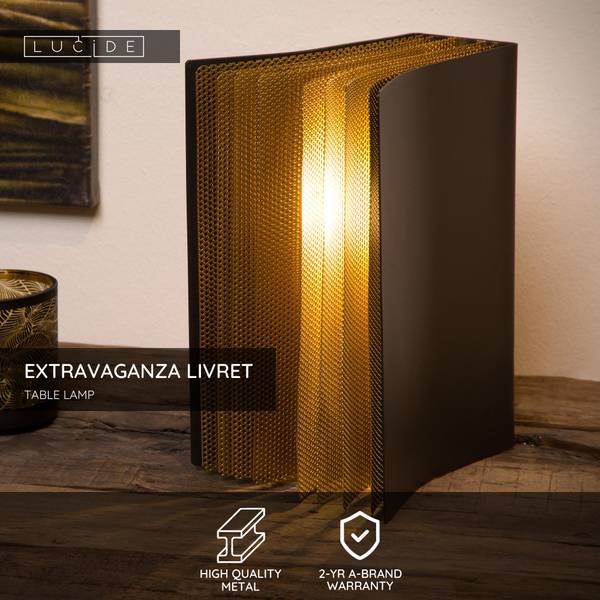 Tischleuchte Livret Eisen - Schwarz