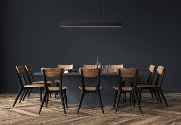 LED Pendelleuchte Raya Eisen - Schwarz