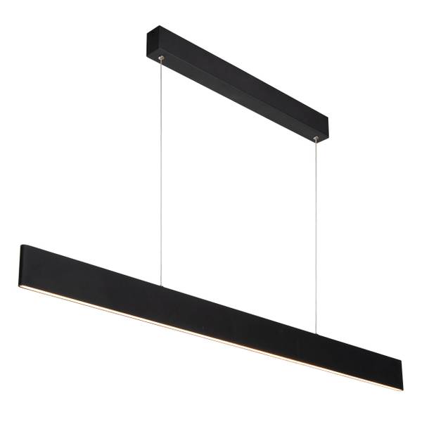 LED Pendelleuchte Raya Eisen - Schwarz
