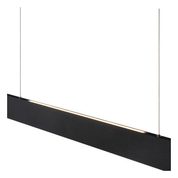 LED Pendelleuchte Raya Eisen - Schwarz