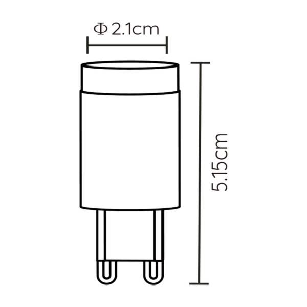 LED Leuchtmittel G9 Typ A Keramik - Weiß