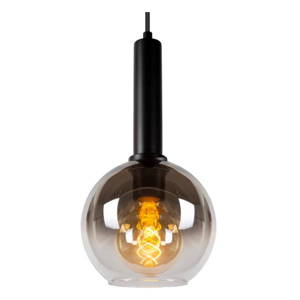 Pendelleuchte Marius Typ A Aluminium / Opalglas - Grau