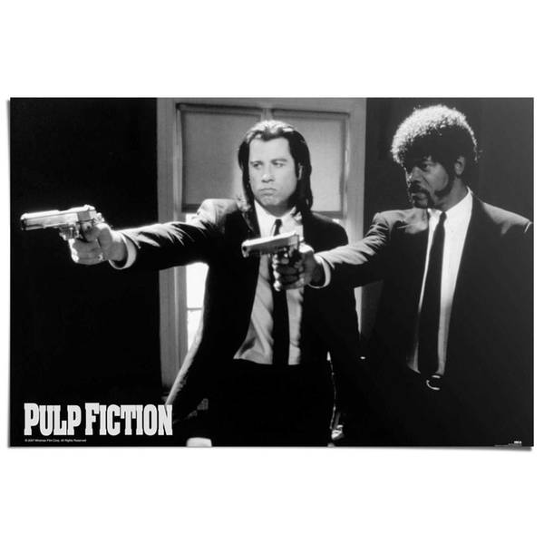 Poster Pulp Fiction Papier - Schwarz - 61 x 91,5 cm