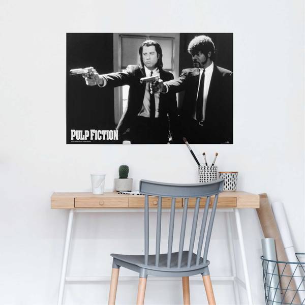 Poster Pulp Fiction Papier - Schwarz - 61 x 91,5 cm