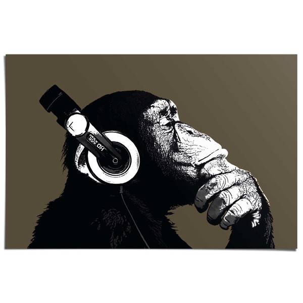 Affiche The Chimp Stereo Papier - noir - 61 x 92 cm