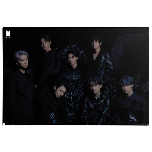 Poster Bangtan Boys Papier - Schwarz - 61 x 91,5 cm