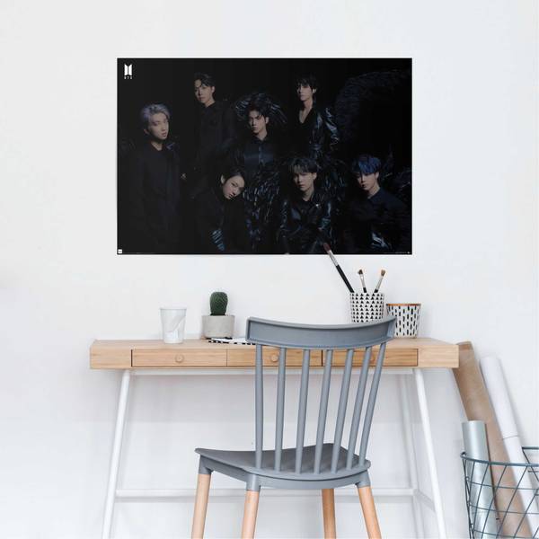 Poster Bangtan Boys Papier - Schwarz - 61 x 91,5 cm