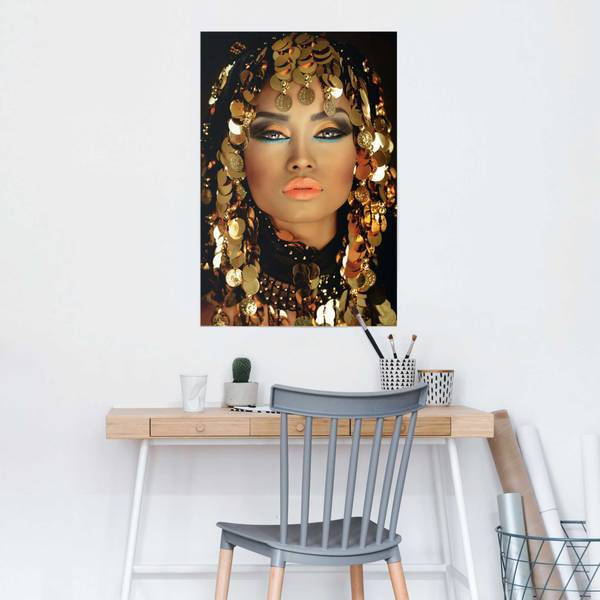 Affiche Princesse arabe Papier - doré - 61 x 91,5 cm