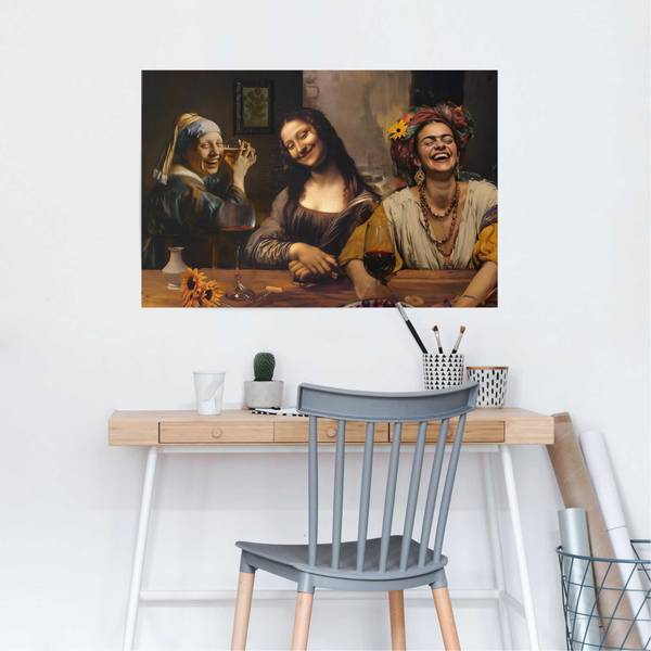 Poster Girls Night Out Papier - Braun - 61 x 91,5 cm