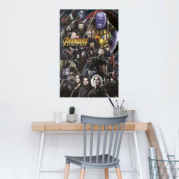 Affiche Marvel Avengers Infinity War Papier - noir - 61 x 91,5 cm