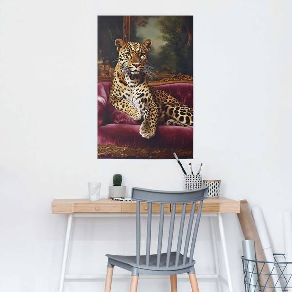 Poster Sofa Panther Papier - Mehrfarbig - 61 x 91,5 cm