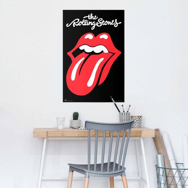Affiche Rolling Stones Logo Papier - noir - 61 x 91,5 cm