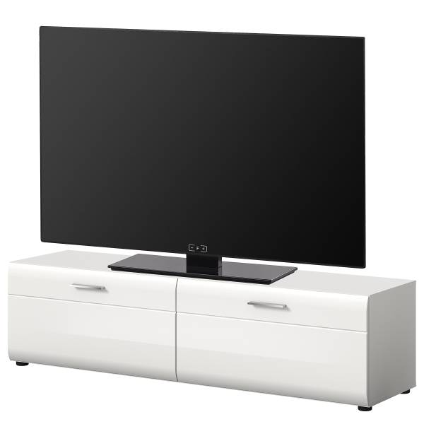 Tv-meubel Amethian hoogglans wit/mat wit