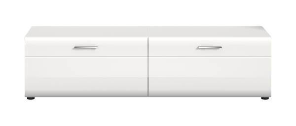 Tv-meubel Amethian hoogglans wit/mat wit