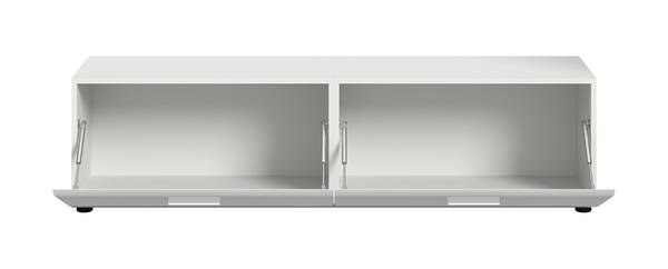 Tv-meubel Amethian hoogglans wit/mat wit