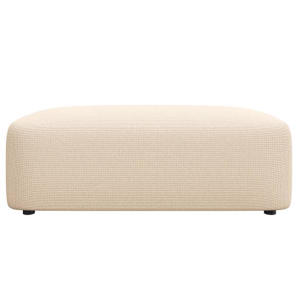Poggiapiedi RUDDY Tessuto strutturato Badia: Beige