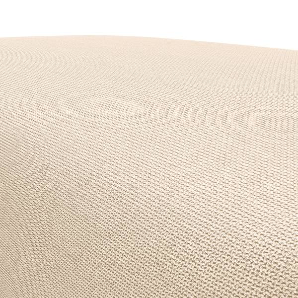 Poggiapiedi RUDDY Tessuto strutturato Badia: Beige