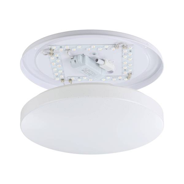 Lampada da soffitto LED Totari A Acciaio / Policarbonato - 4 punto luce