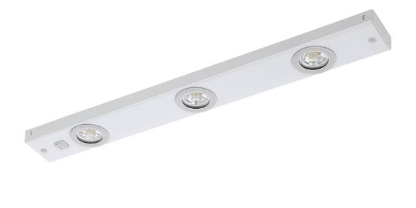 Lampada a incasso LED Kob Acciaio - 3 punti luce