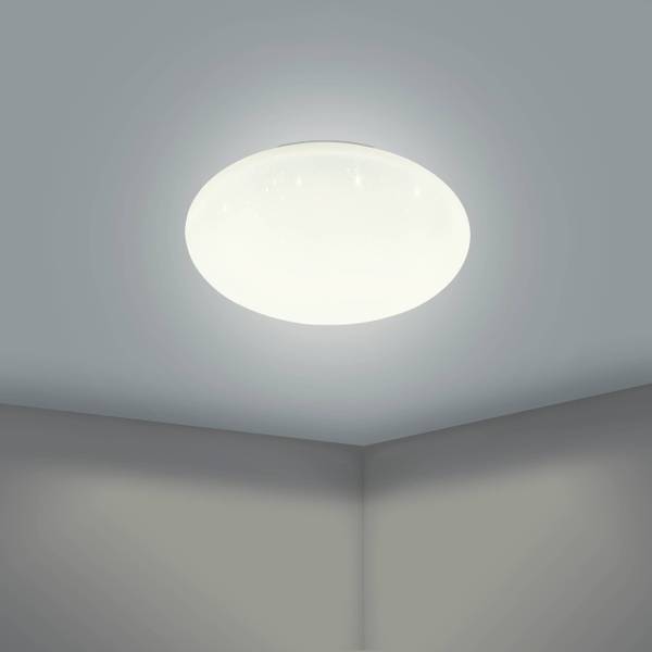 Lampada da soffitto LED Totari B Acciaio / Policarbonato - 4 punto luce