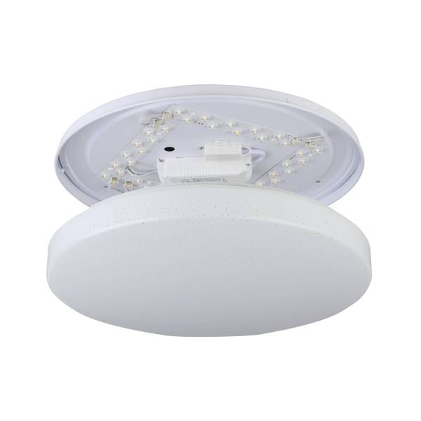 Lampada da soffitto LED Totari B Acciaio / Policarbonato - 4 punto luce