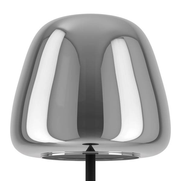 LED-Stehleuchte Alfero Rauchglas / Stahl - 1-flammig
