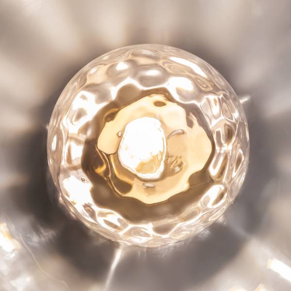 Wandleuchte Miracle Typ A Klarglas / Mischmetall - 1-flammig