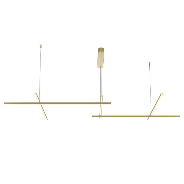 LED-Pendelleuchte Radiance Silikon / Aluminium - 1-flammig - Breite: 74 cm