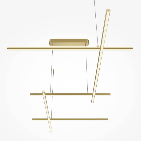 LED-Pendelleuchte Radiance Silikon / Aluminium - 1-flammig - Breite: 74 cm