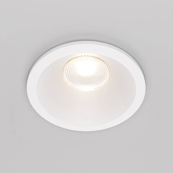 LED-Einbauleuchte Zoom Aluminium - 1-flammig - Weiß