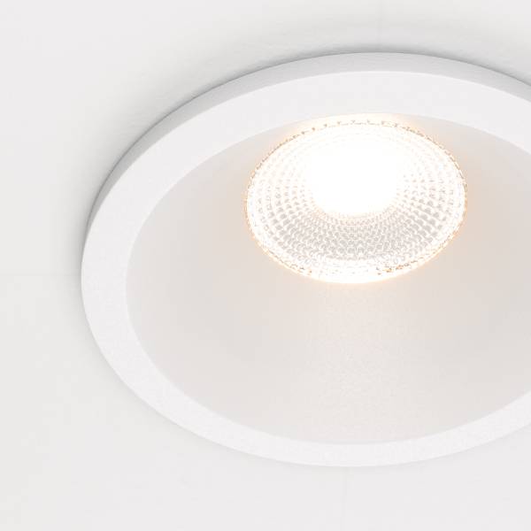 LED-Einbauleuchte Zoom Aluminium - 1-flammig - Weiß