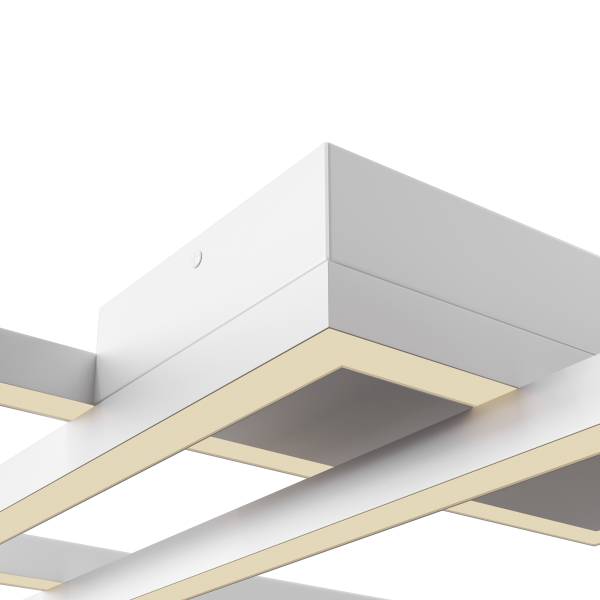 LED-Deckenleuchte Rida Acrylglas / Aluminium - 1-flammig - Weiß