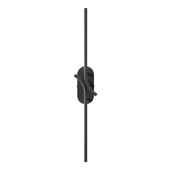 LED-Wandleuchte Renaissance Silikon / Metall - 1-flammig - Schwarz