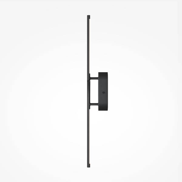 LED-Wandleuchte Renaissance Silikon / Metall - 1-flammig - Schwarz
