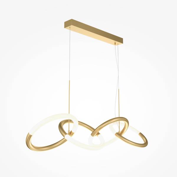 Lampada a sospensione LED Node Vetro fumé / Mischmetall - 1 punto luce