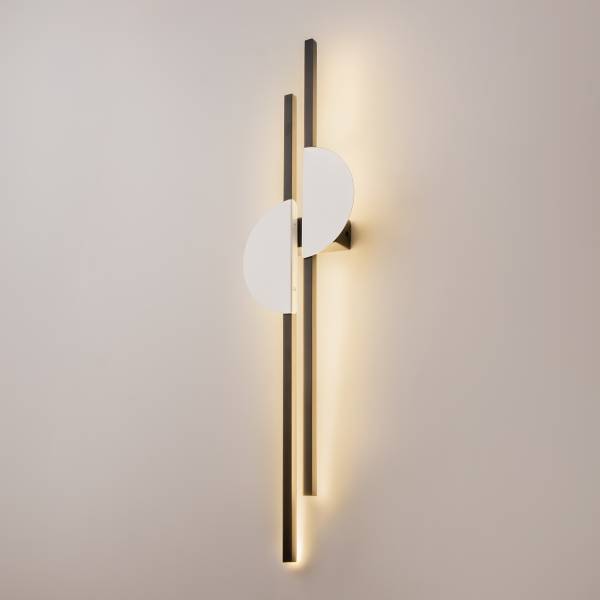 LED-wandlamp Skyline aluminium - 1-lichts
