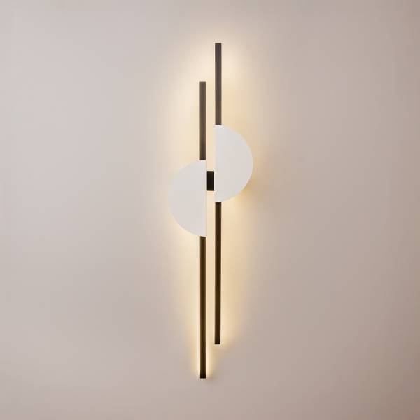 LED-wandlamp Skyline aluminium - 1-lichts