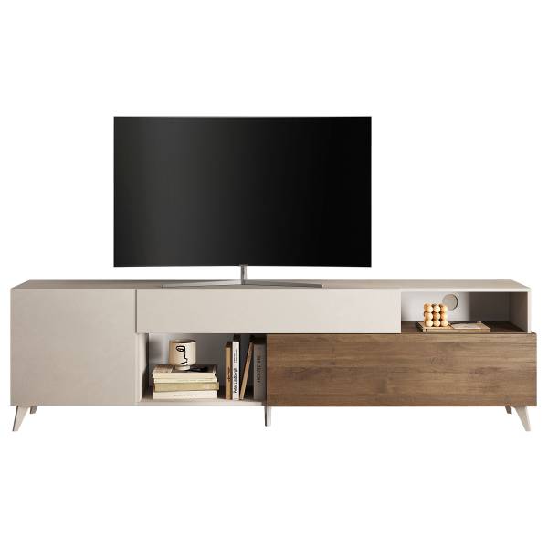 Mobile TV Monaco cashmere - Effetto quercia scuro