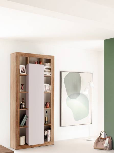Schrank Rimini Kaschmir / Eiche Dunkel Dekor