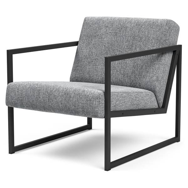 Sessel Vikko mit Armlehne Stoff Twist: Granite